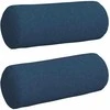 Pagalvės 2 pcs Mėlyna Ø 15 x 40 cm audinys