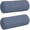 Pagalvės 2 pcs Mėlyna Ø 15 x 40 cm Kordūrinis audinys
