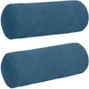 Pagalvės 2 pcs Mėlyna Ø 15 x 40 cm Kordūrinis audinys