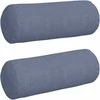 Pagalvės 2 pcs Mėlyna Ø 25 x 70 cm Kordūrinis audinys