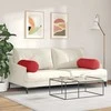 Pagalvės 2 pcs Raudona Ø 25 x 70 cm audinys