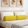 Pagalvės 2 pcs Šviesi geltona Ø 25 x 70 cm audinys