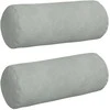 Pagalvės 2 pcs Šviesiai pilka Ø 15 x 40 cm Kordūrinis audinys