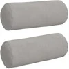Pagalvės 2 pcs Šviesiai pilka Ø 15 x 40 cm Mikropluošto audinys