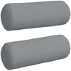 Pagalvės 2 pcs Šviesiai pilka Ø 25 x 70 cm audinys