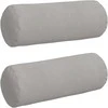 Pagalvės 2 pcs Šviesiai pilka Ø 25 x 70 cm Mikropluošto audinys