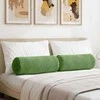 Pagalvės 2 pcs Šviesiai žalia Ø 25 x 70 cm Kordūrinis audinys