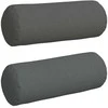 Pagalvės 2 pcs Tamsiai pilka Ø 25 x 70 cm audinys