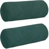 Pagalvės 2 pcs Tamsiai žalia Ø 15 x 40 cm Kordūrinis audinys