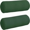 Pagalvės 2 pcs Tamsiai žalia Ø 25 x 70 cm Kordūrinis audinys