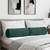 Pagalvės 2 pcs Tamsiai žalia Ø 25 x 70 cm Kordūrinis audinys