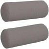 Pagalvės 2 pcs Taupe Ø 15 x 40 cm audinys