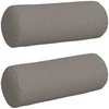 Pagalvės 2 pcs Taupe Ø 25 x 70 cm audinys
