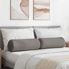 Pagalvės 2 pcs Taupe Ø 25 x 70 cm audinys