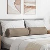 Pagalvės 2 pcs Taupe Ø 25 x 70 cm Mikropluošto audinys