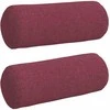 Pagalvės 2 pcs Vyno raudona Ø 15 x 40 cm audinys