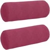 Pagalvės 2 pcs Vyno raudona Ø 25 x 70 cm Kordūrinis audinys