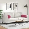 Pagalvės 2 pcs Vyno raudona Ø 25 x 70 cm Kordūrinis audinys