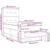 Kiemas lova su galvūgalio Tortora 80 x 200 cm audinys