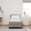 Kiemas lova su galvūgalio Taupe 80 x 200 cm audinys