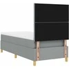Kiemas lova su galvūgalio Šviesiai pilka 100 x 200 cm audinys
