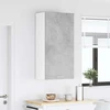 Pakabinama spintelė Betono pilka ir balta 50 x 31 x 100 cm