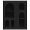 Pakabinama spintelė Juoda 59 x 20 x 71.5 cm Apdirbta mediena