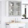 Pakabinama spintelė 2 pcs Betono pilka 40 x 31 x 80 cm
