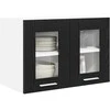 Pakabinama spintelė 2 pcs Juodas ąžuolas 60 x 31 x 40 cm