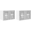 Pakabinama spintelė 2 pcs Pilkas Sonoma 60 x 31 x 40 cm