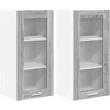Pakabinama spintelė 2 pcs Pilkas Sonoma 40 x 31 x 80 cm