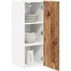 Pakabinama spintelė su saugykla 2 pcs Senos medienos ir baltos