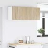 Pakabinama spintelė su saugykla 2 pcs Sonoma ąžuolas ir baltas