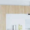 Pakabinama spintelė su saugykla 2 pcs Sonoma ąžuolas ir baltas