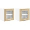 Pakabinama spintelė 2 pcs Sonoma ąžuolas 40 x 31 x 40 cm