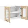 Pakabinama spintelė 2 pcs Sonoma ąžuolas 60 x 31 x 40 cm
