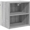 Pakabinama spintelė su saugykla Pilkas Sonoma 40 x 29,5 x 40 cm