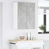 Pakabinama spintelė 2 pcs Betono pilka ir balta 60 x 31 x 40 cm