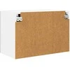 Pakabinama spintelė 2 pcs Betono pilka ir balta 60 x 31 x 40 cm