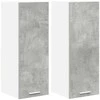 Pakabinama spintelė 2 pcs Betono pilka ir balta 30 x 31 x 80 cm