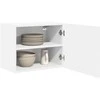 Pakabinama spintelė su saugykla 2 pcs Balta 50 x 31 x 40 cm