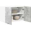 Pakabinama spintelė 2 pcs Betono pilka ir balta 60 x 31 x 40 cm