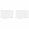 Pakabinama spintelė su saugykla 2 pcs Balta 60 x 31 x 40 cm