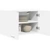 Pakabinama spintelė su saugykla 2 pcs Balta 60 x 31 x 40 cm