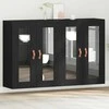 Sieniniai baldai 2 pcs Juodas ąžuolas 69,5 x 34 x 90 cm