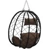 Kabantis kiaušinis Kavos 91,5 x 54,5 x 107 cm poliratanas