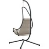 Kabantis kiaušinis Taupe 94 x 107 x 196,5 cm Plienas