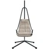 Kabantis kiaušinis Taupe 94 x 107 x 196,5 cm Plienas