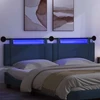 Pakabinamas lovos galvūgalis Su LED šviesa Mėlyna Audinys