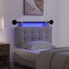 Pakabinamas lovos galvūgalis Su LED šviesa Taupe Audinys